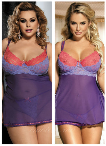 Lace Cup Babydoll Set