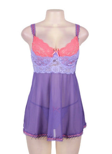 Lace Cup Babydoll Set