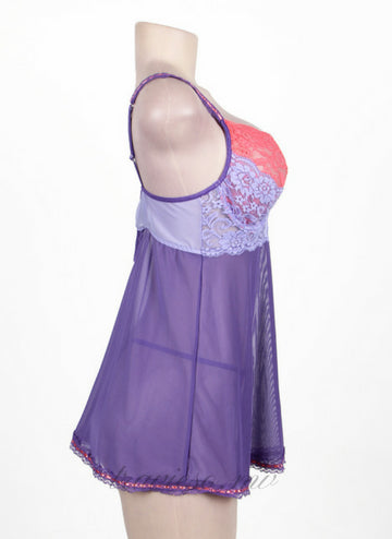 Lace Cup Babydoll Set