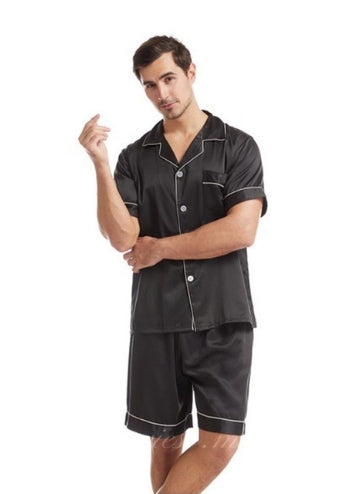 Black Men Pajamas Set