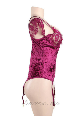 Sheer Lace Off-The-Shoulder Teddy