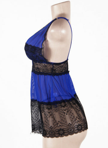 V-Neck Lace Babydoll